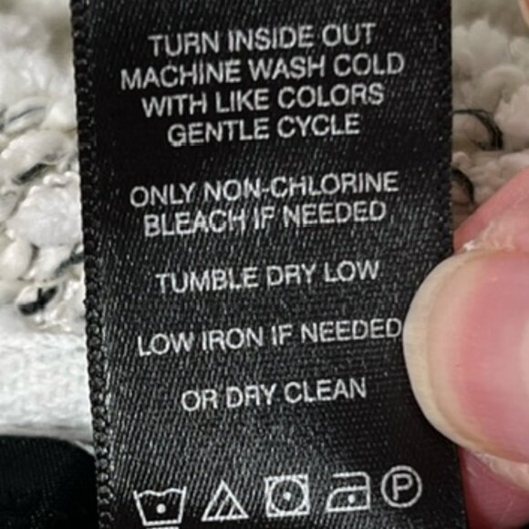 Ali Miles Womens Fringed Textured Sweater Cowl Neck 3/4 Sleeve Plus Size 3X - Picture 7 of 7